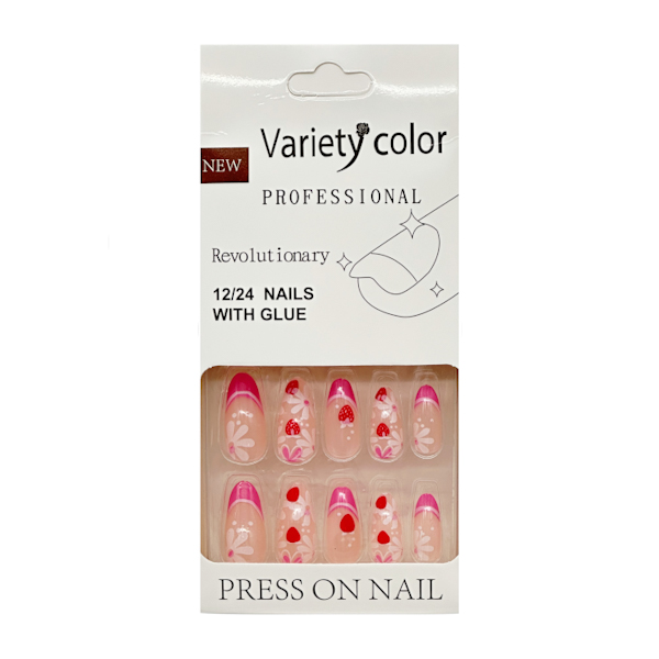 Нігті накладні д/ман Veriety Color 12шт з малюнком арт.МС2012