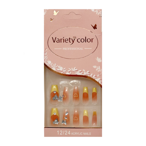 Нігті накладні д/ман Veriety Color 12шт малюнок з декором арт.МС2005/8805 (LX-3/4) *12