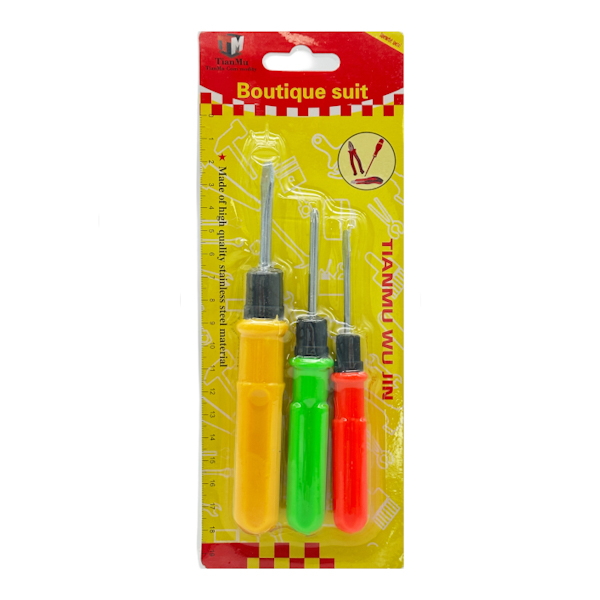 Викрутка TianMu Набір 3шт на блістері арт.345