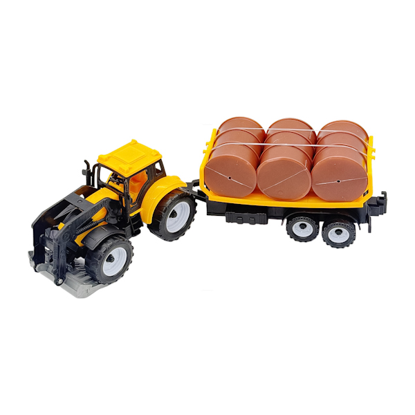 Іграшка ConstructionTruck Трактор з причепом і бочками арт.669-46A (QH153156)