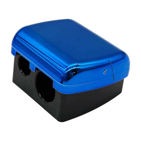 Точилка косметична 1шт подвійна арт.1-6 *12