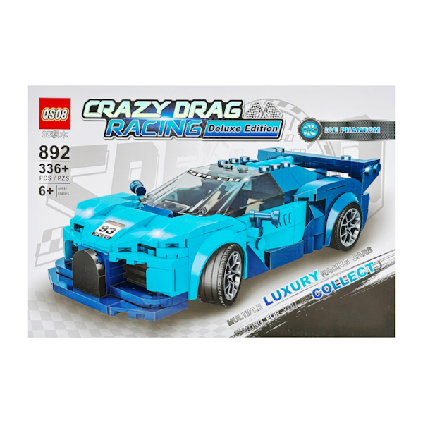 Іграшка Конструктор QS08 Машинка CrazyDragRacing 336+дет. арт.892