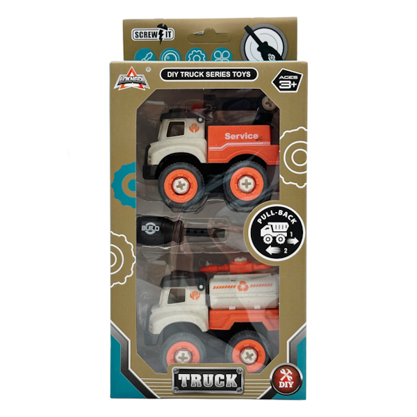 Іграшка LOKNGAI Конструктор на шурупах Машинка 2шт арт.HL005D (QH210447)