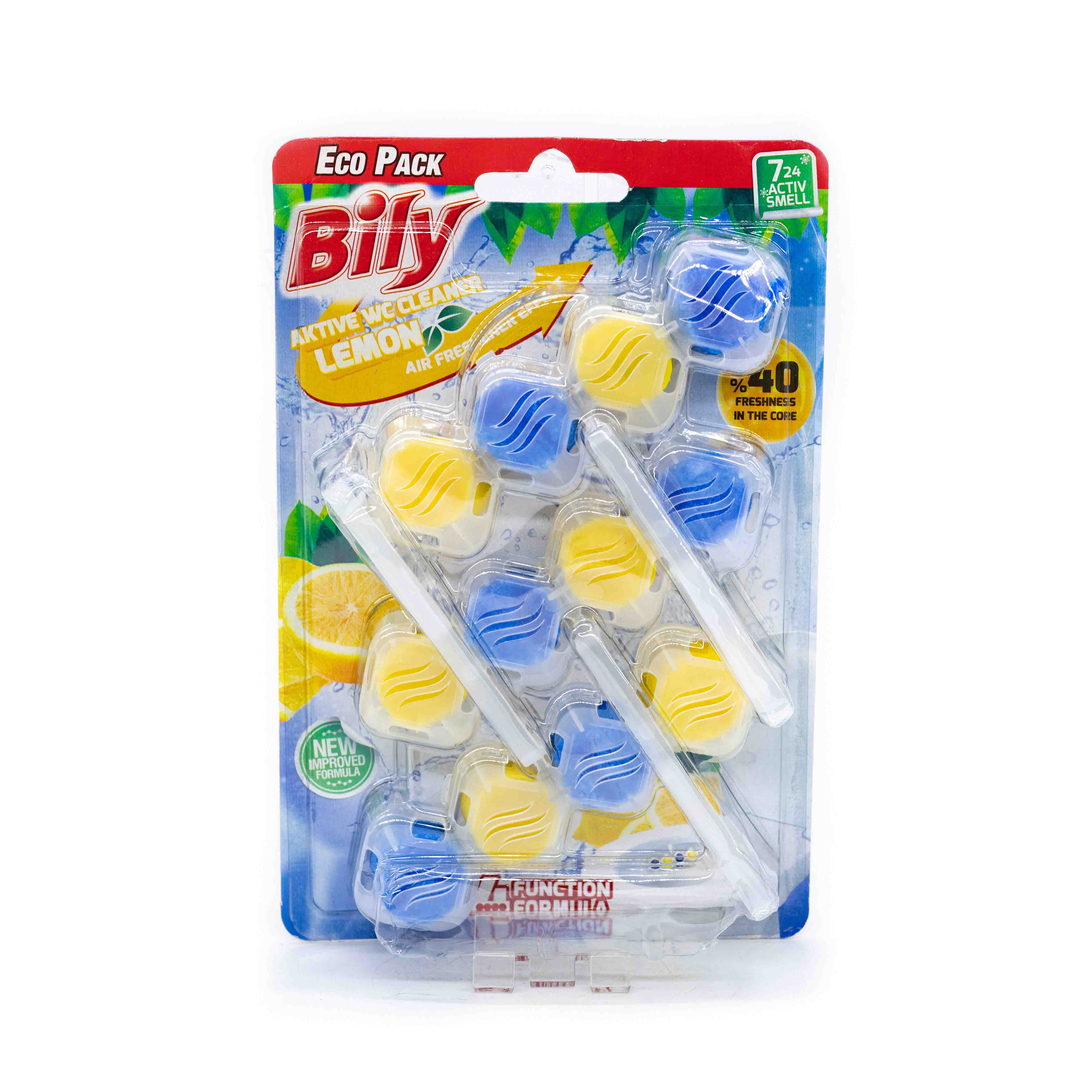 Туалетний блок твердий BILY /ЛИМОН/ 3*50г<>