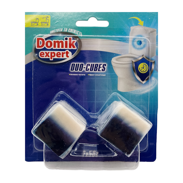 Кубики д/унітазу Domik Expert 2*50г Duo Білі_