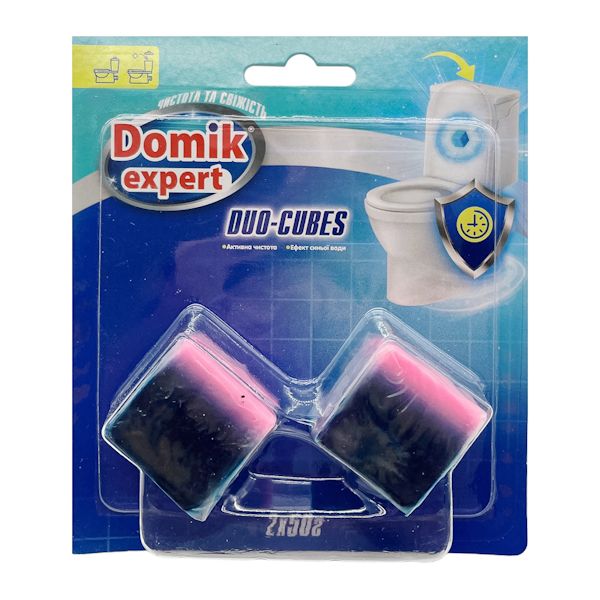 Кубики д/унітазу Domik Expert 2*50г Duo Рожеві_