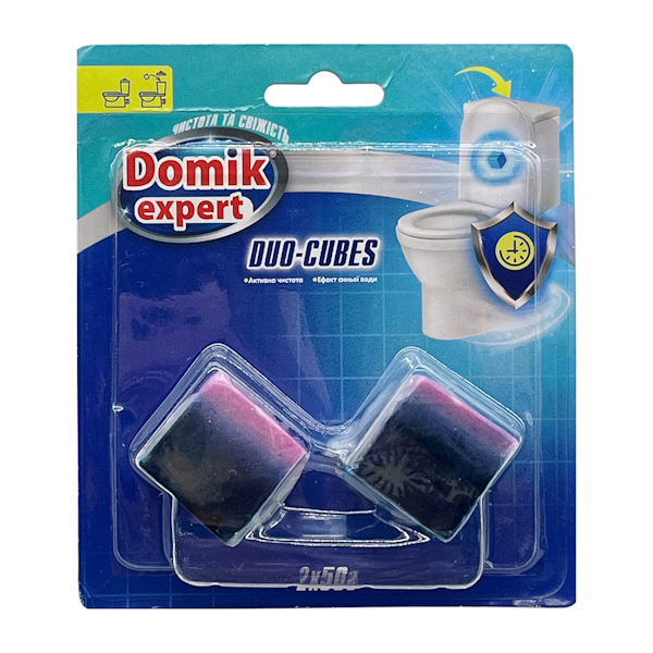 Кубики д/унітазу Domik Expert 2*50г Duo Фіолетові_