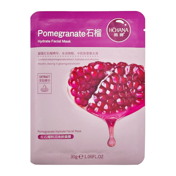 Маска д/обл тканинна HCHANA 30г Pomegranate арт.HC57645