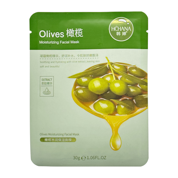 Маска д/обл тканинна HCHANA 30г Olive арт.HC57669_