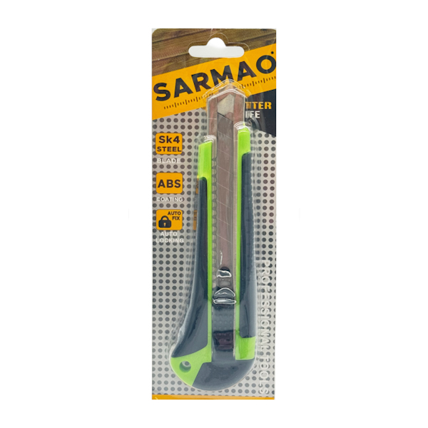 Ніж канцелярський SARMAO 1шт на блістері арт.2087 (54-5)
