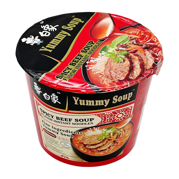 Локшина ш/п Baixiang YummySoup Яловичина, гостра 102г*12 БС_