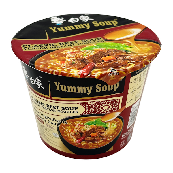 Локшина ш/п Baixiang YummySoup Яловичина 105г*12 БС_